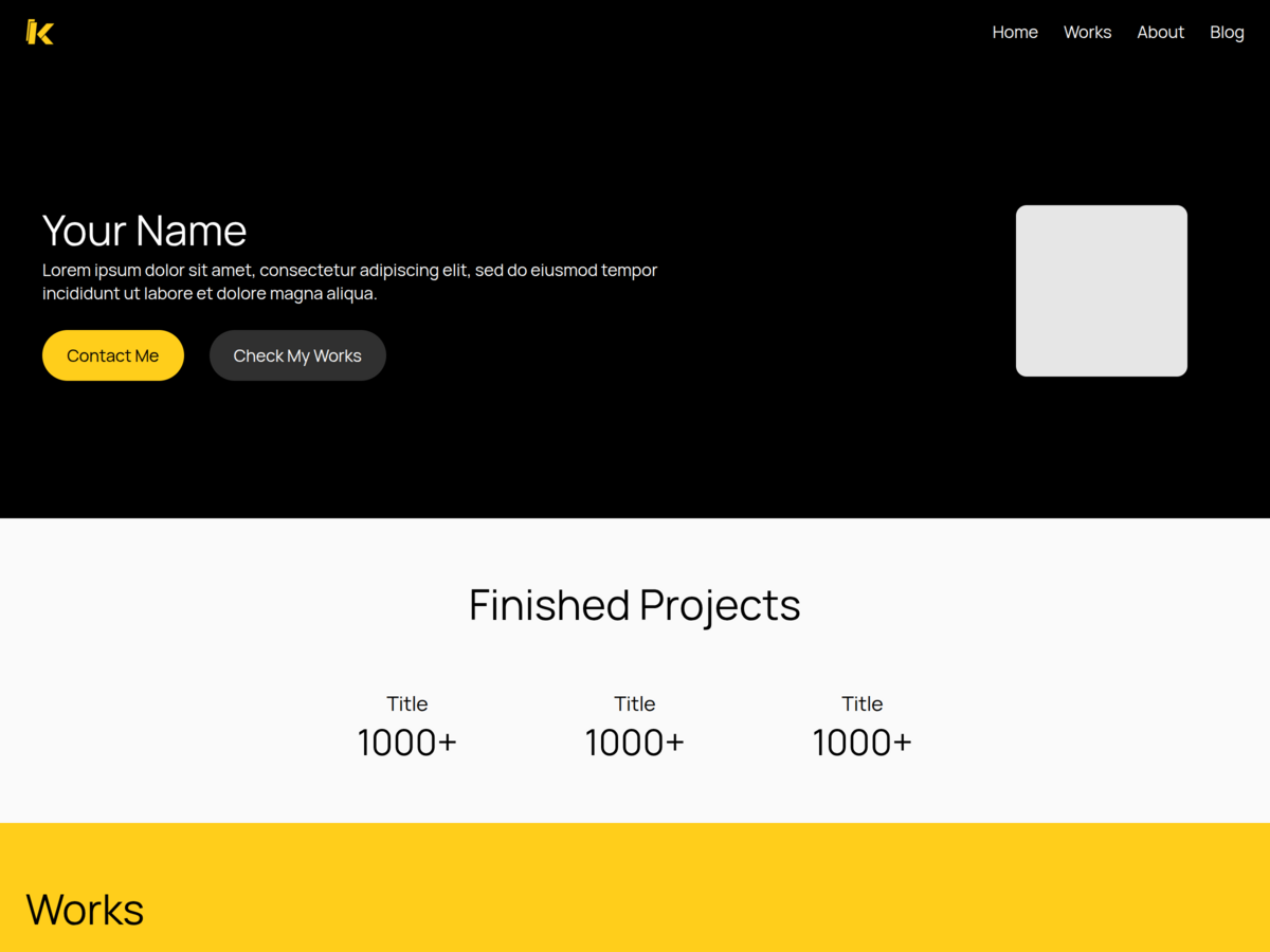 Isjharportfolio theme screenshot