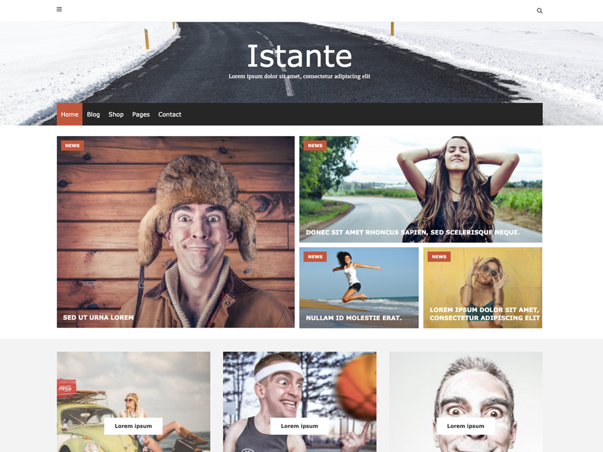 Istante theme screenshot