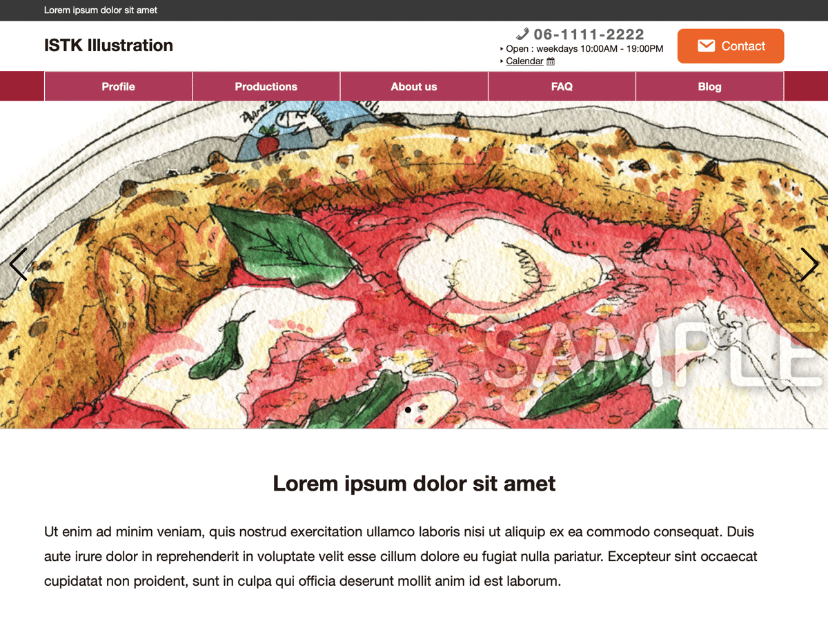 ISTK Portfolio theme screenshot