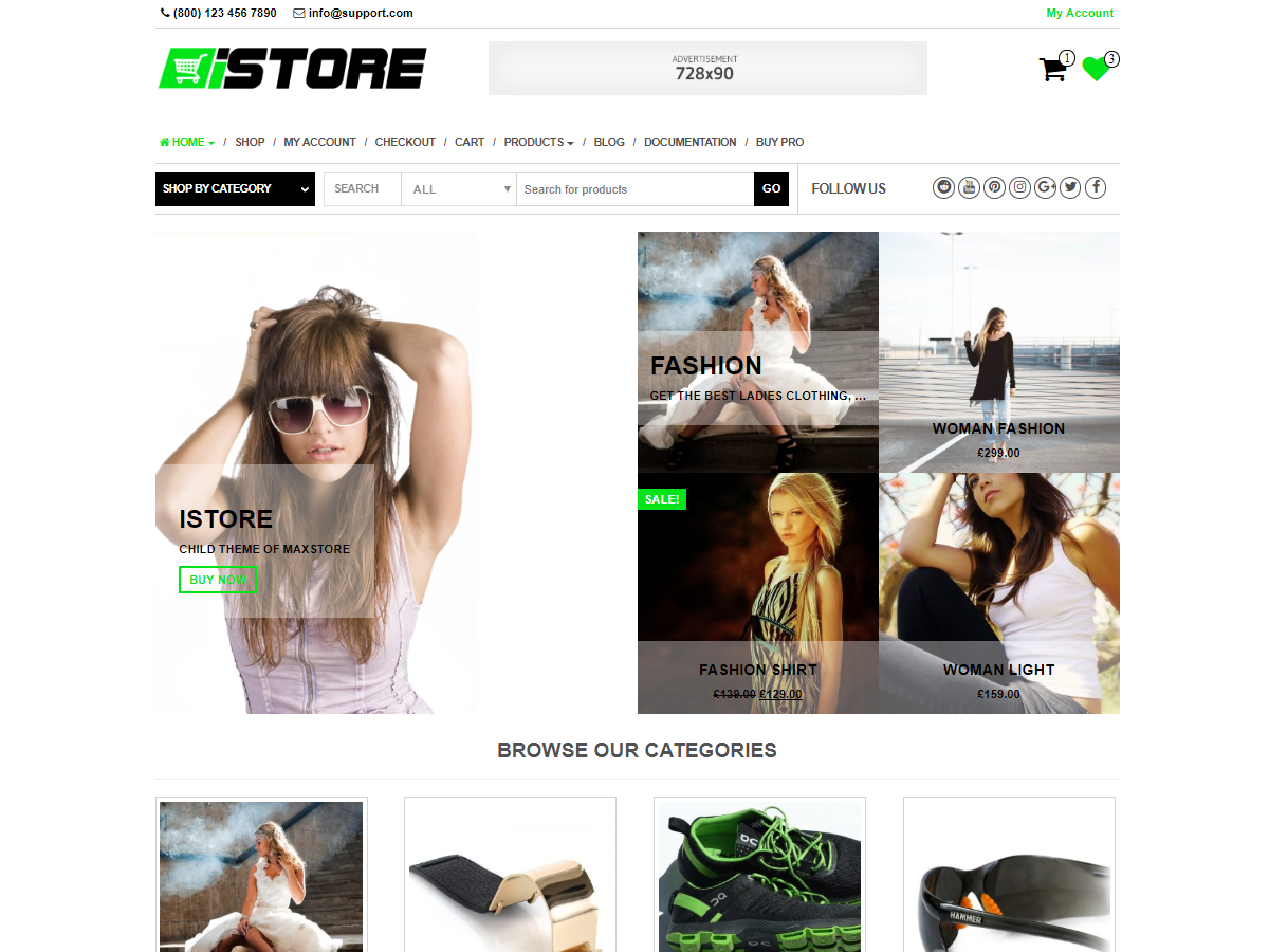 iStore theme screenshot