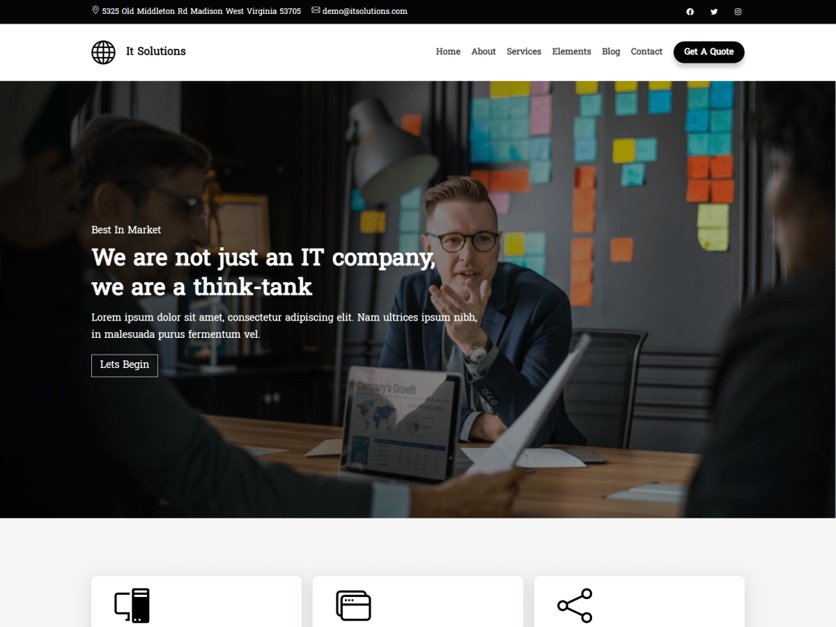 IT Firm theme screenshot