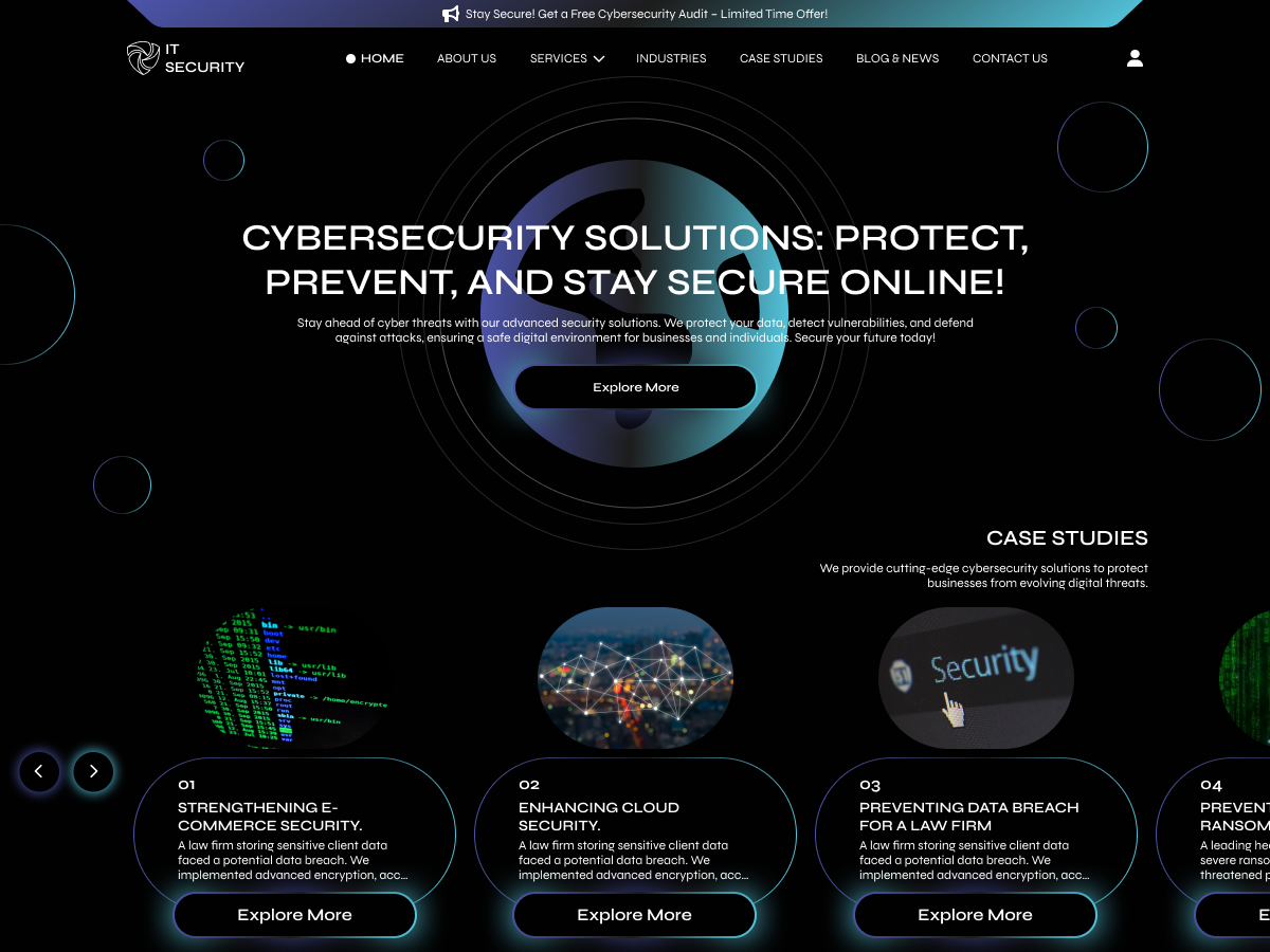 IT Security theme screenshot