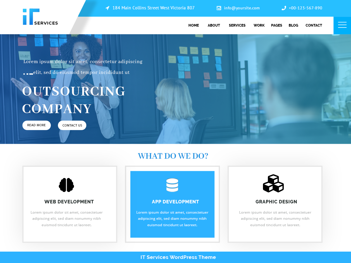 IT Services theme screenshot