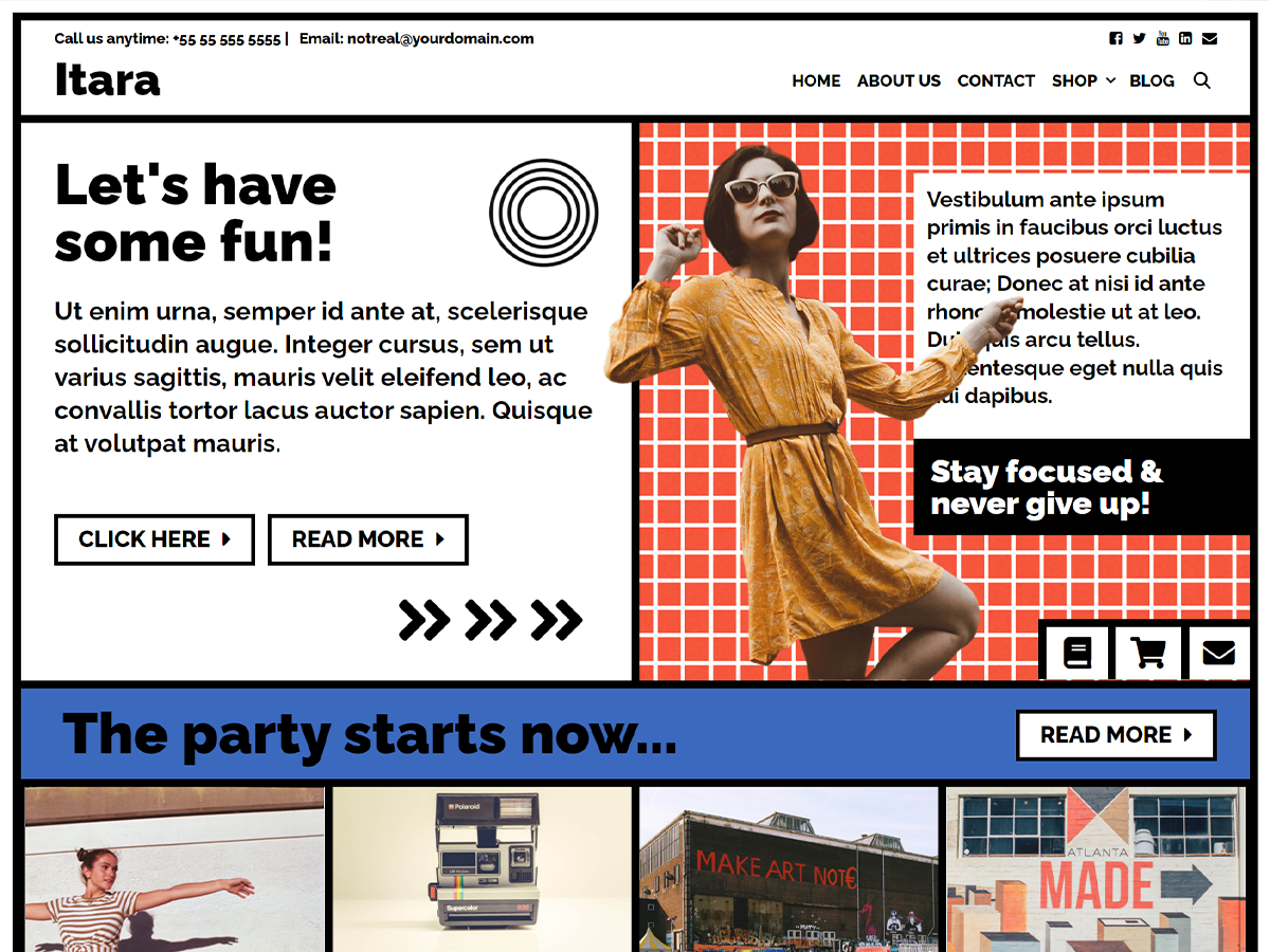 Itara theme screenshot