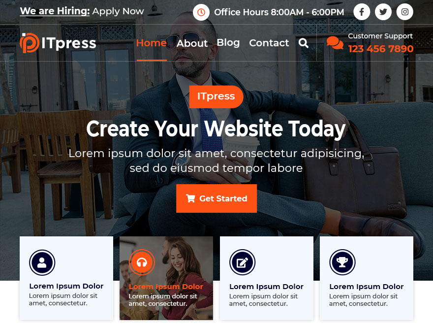 ITpress theme screenshot