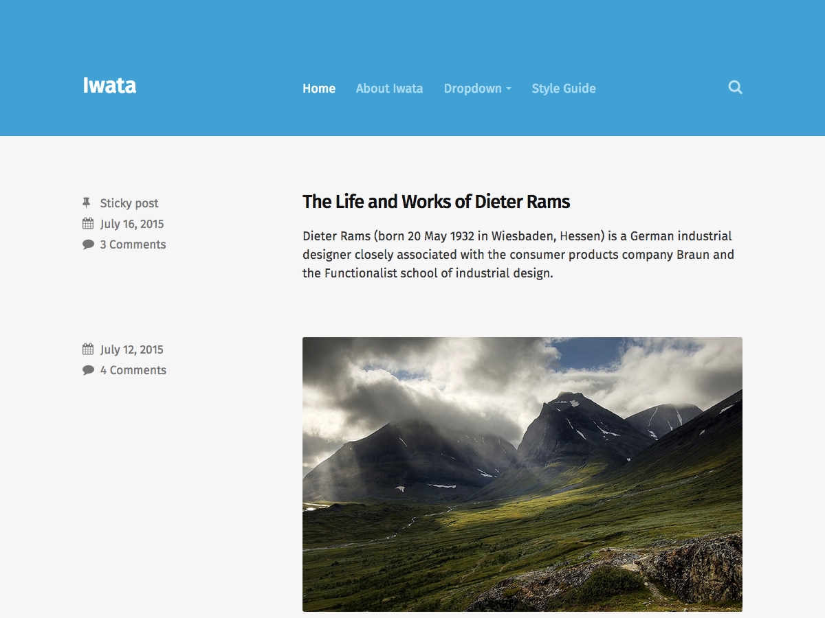 Iwata theme screenshot