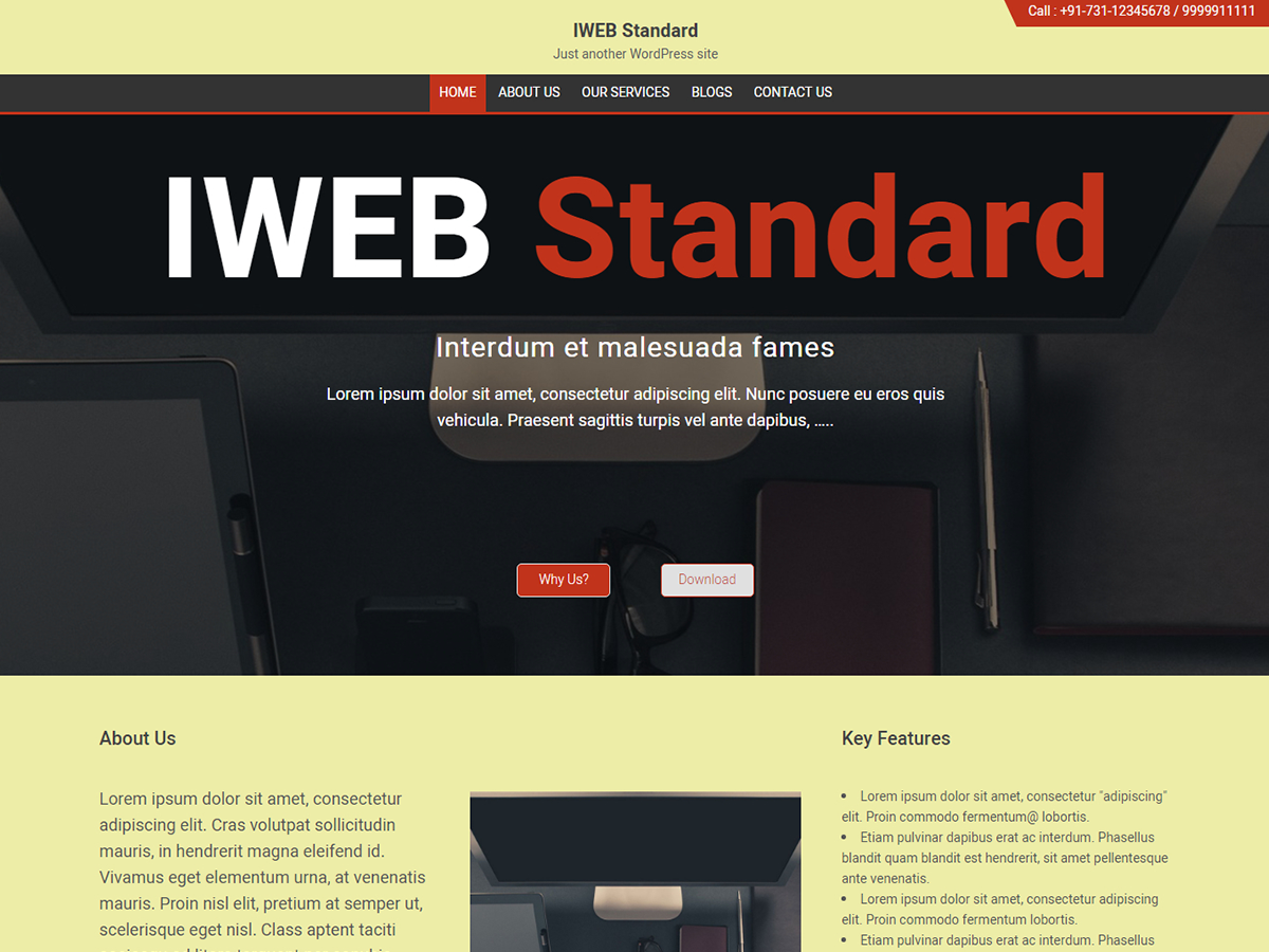IWEB Standard theme screenshot