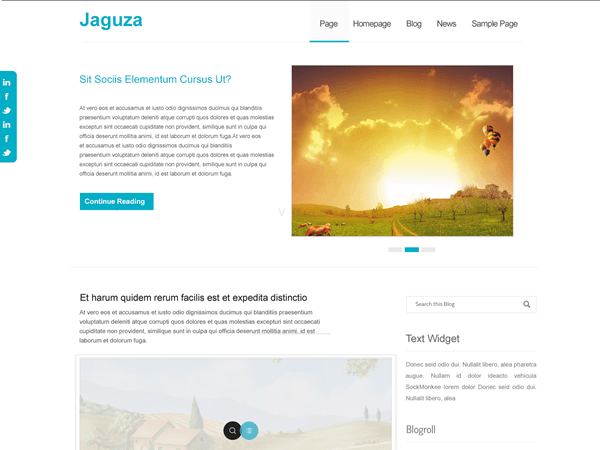 Jaguza theme screenshot