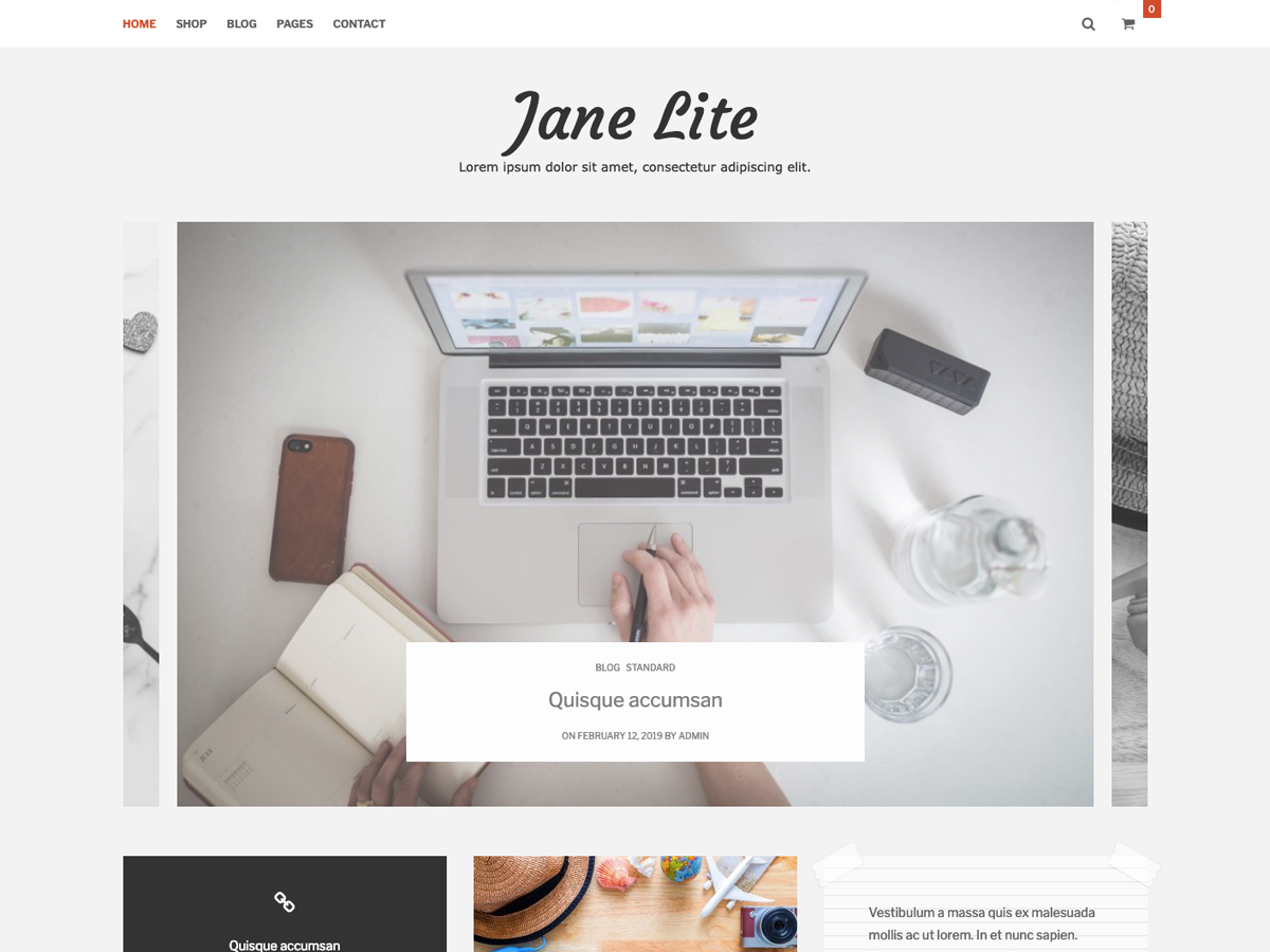 Jane Lite theme screenshot
