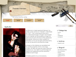 japan-style theme screenshot