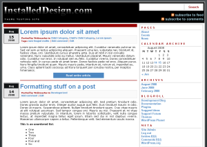 JaS Personal Publisher theme screenshot