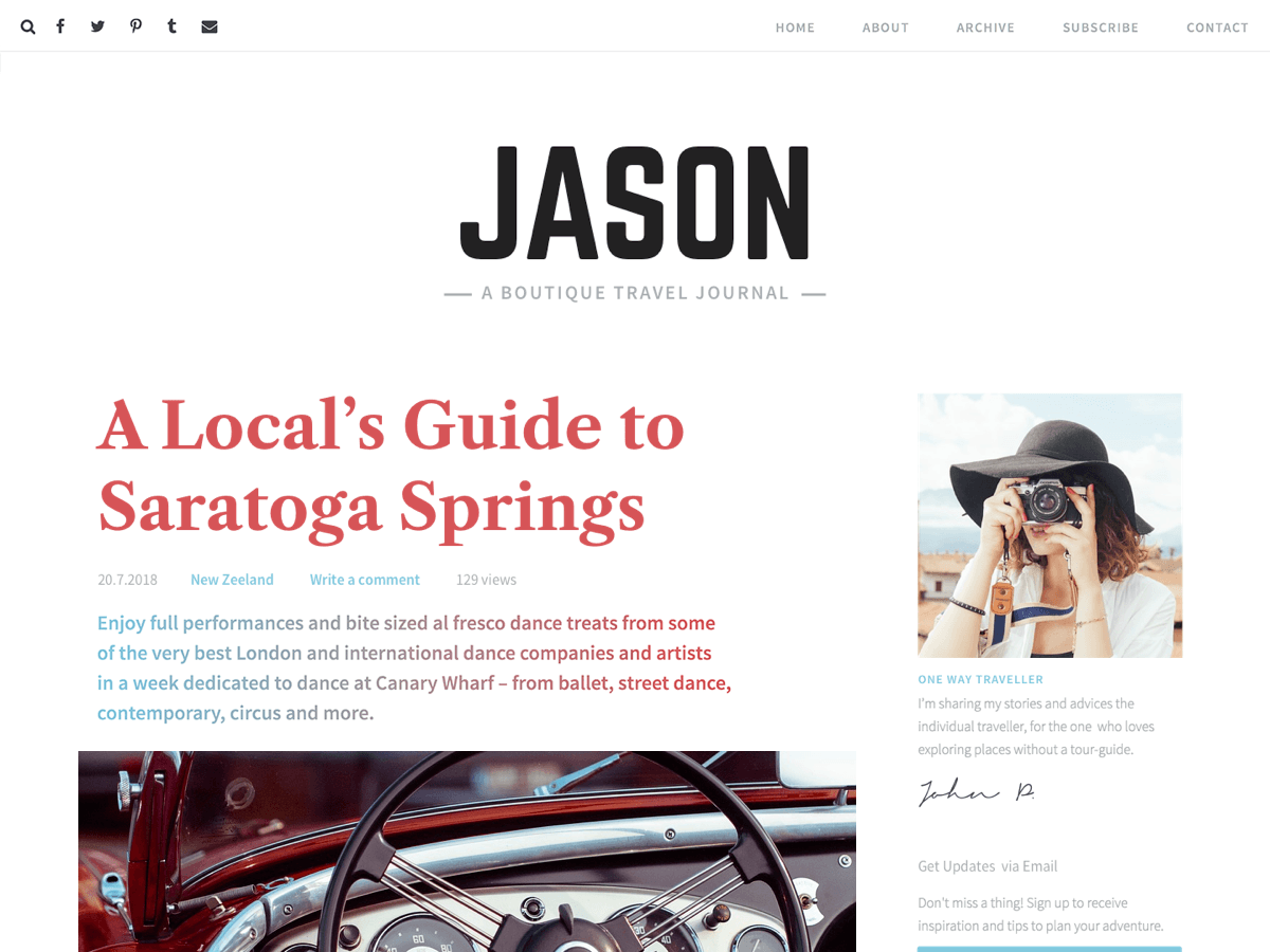 Jason Lite theme screenshot