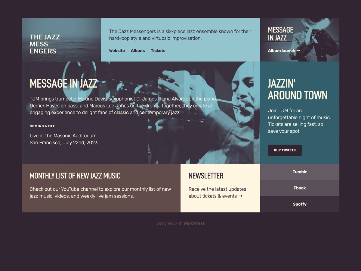 JazzyGrid theme screenshot