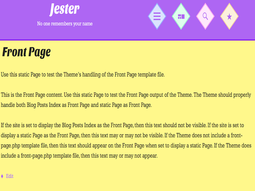Jester theme screenshot