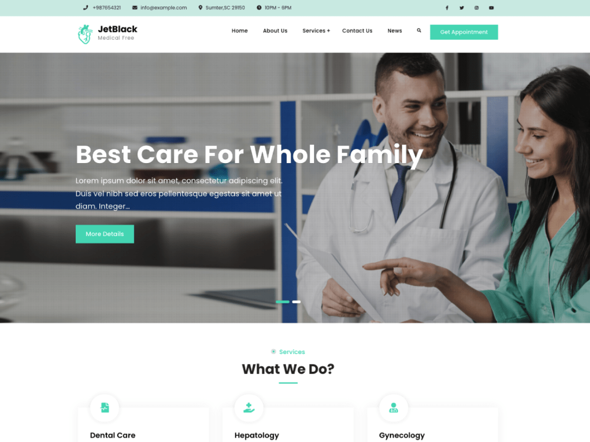 JetBlack Medical theme screenshot