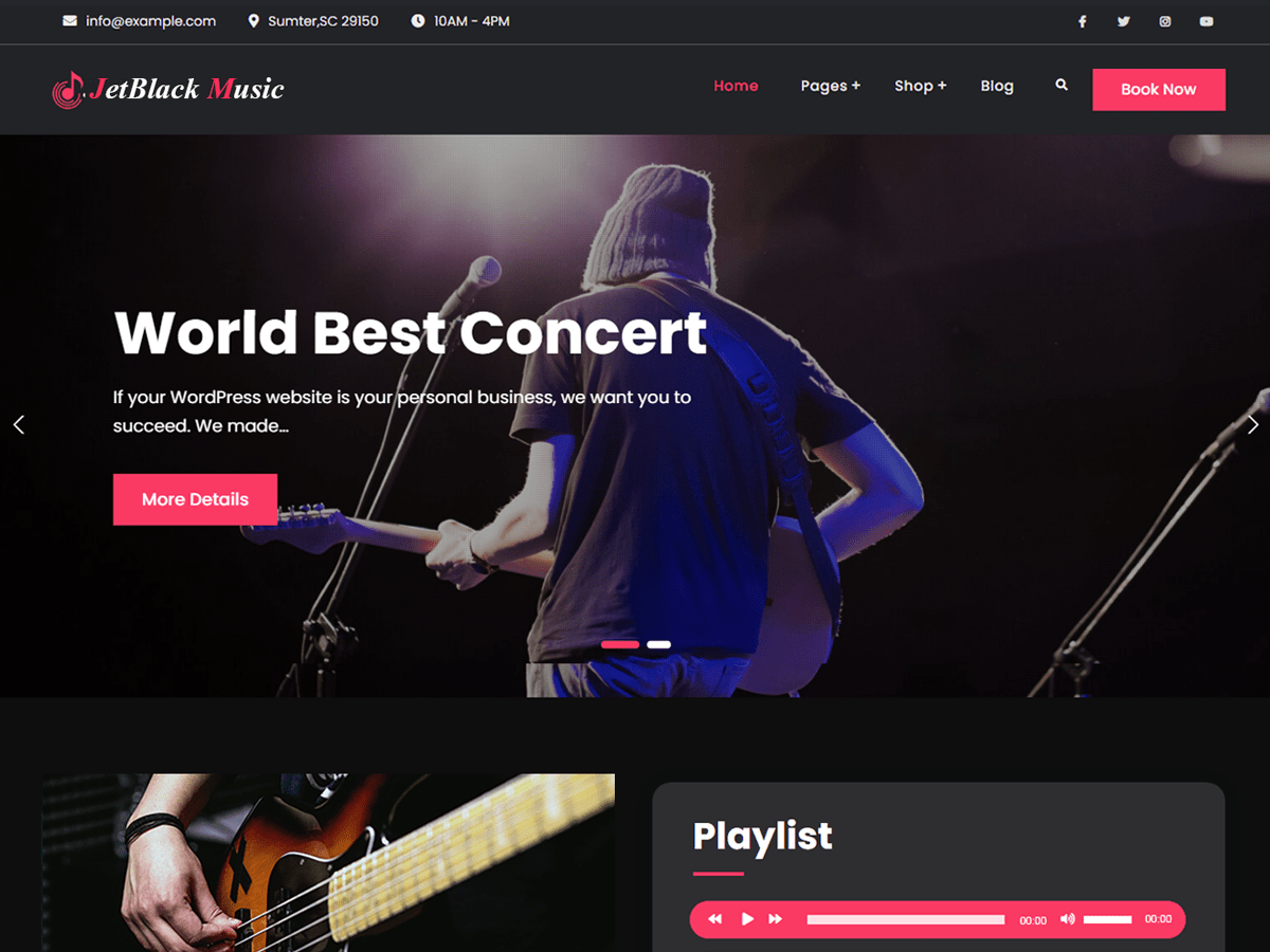 JetBlack Music theme screenshot