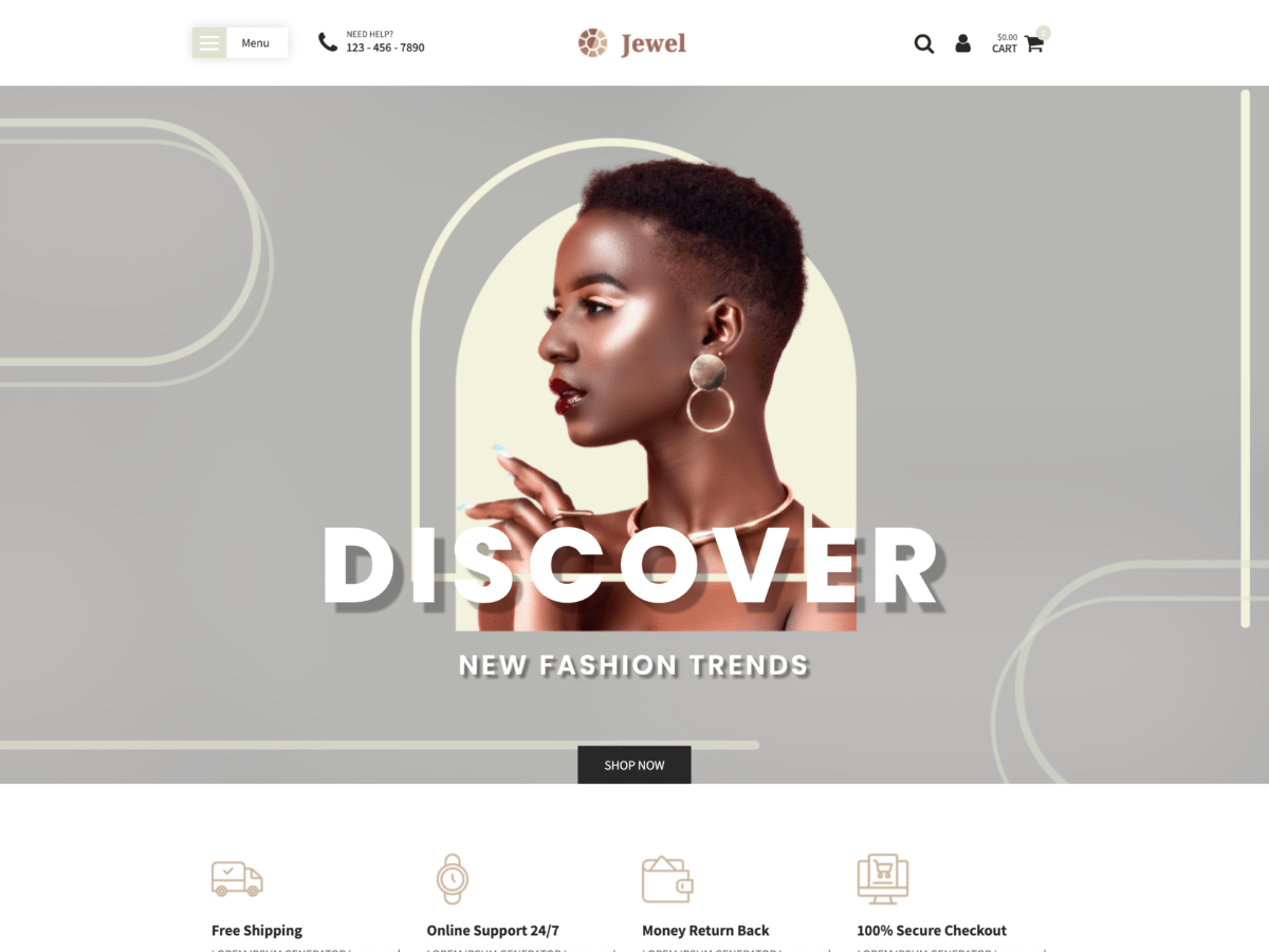 Jewel Store theme screenshot