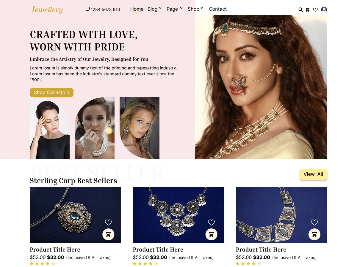 Jewellery Boutique theme screenshot