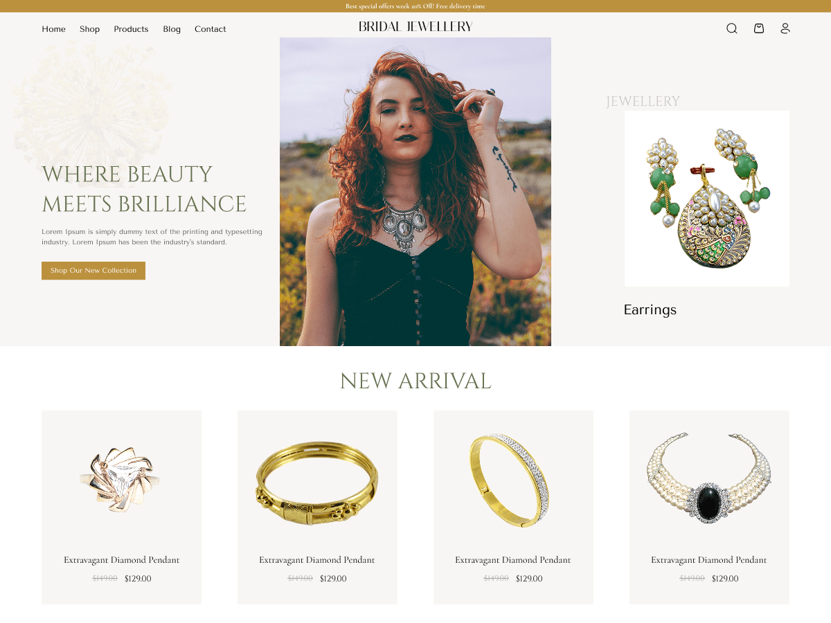 Jewelry Accessories theme screenshot