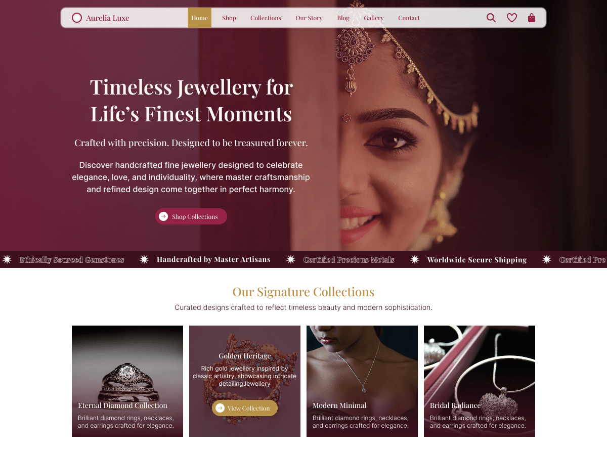 Jewelry Market theme screenshot