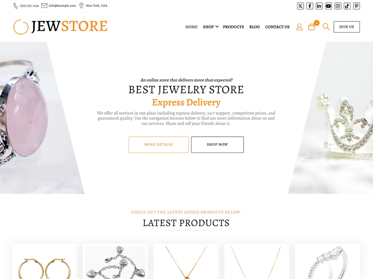 JewStore theme screenshot