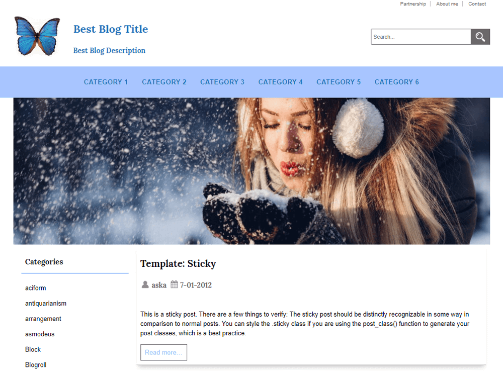 JL Best-Blog theme screenshot