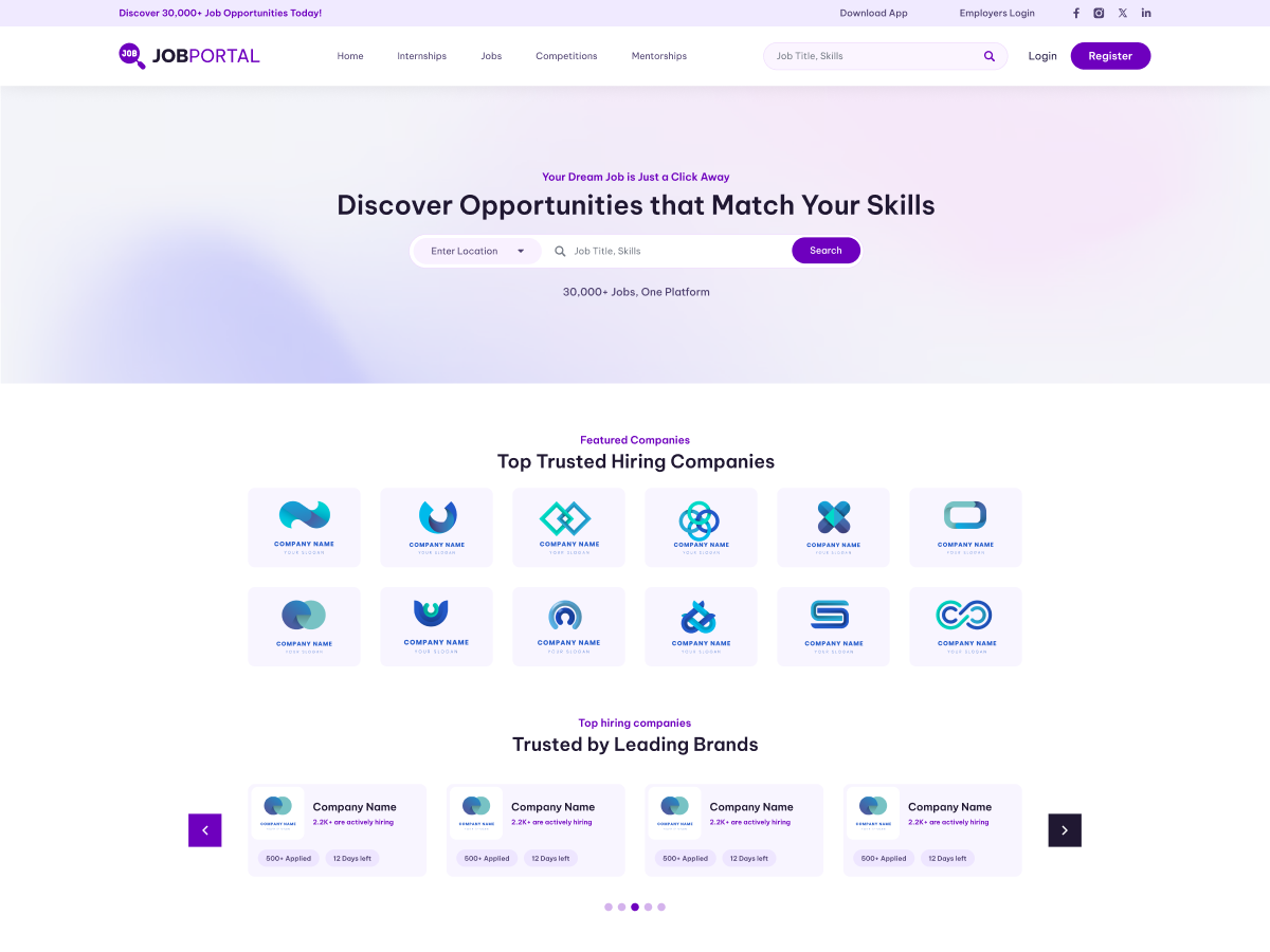 Job Forum theme screenshot