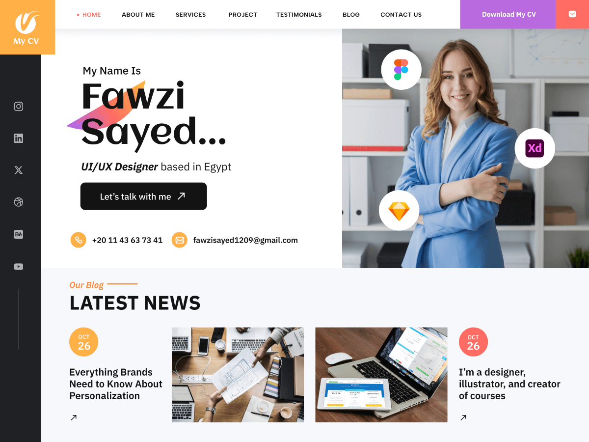 Job Seeker Resume theme screenshot