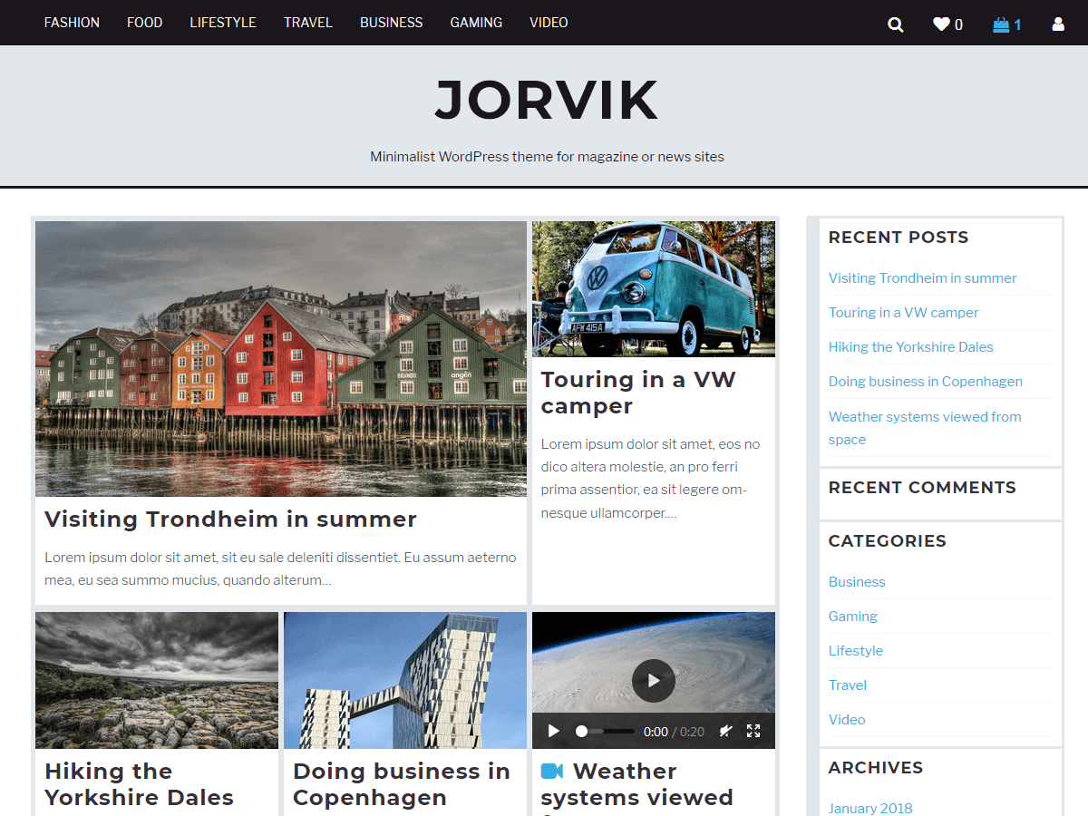 Jorvik theme screenshot