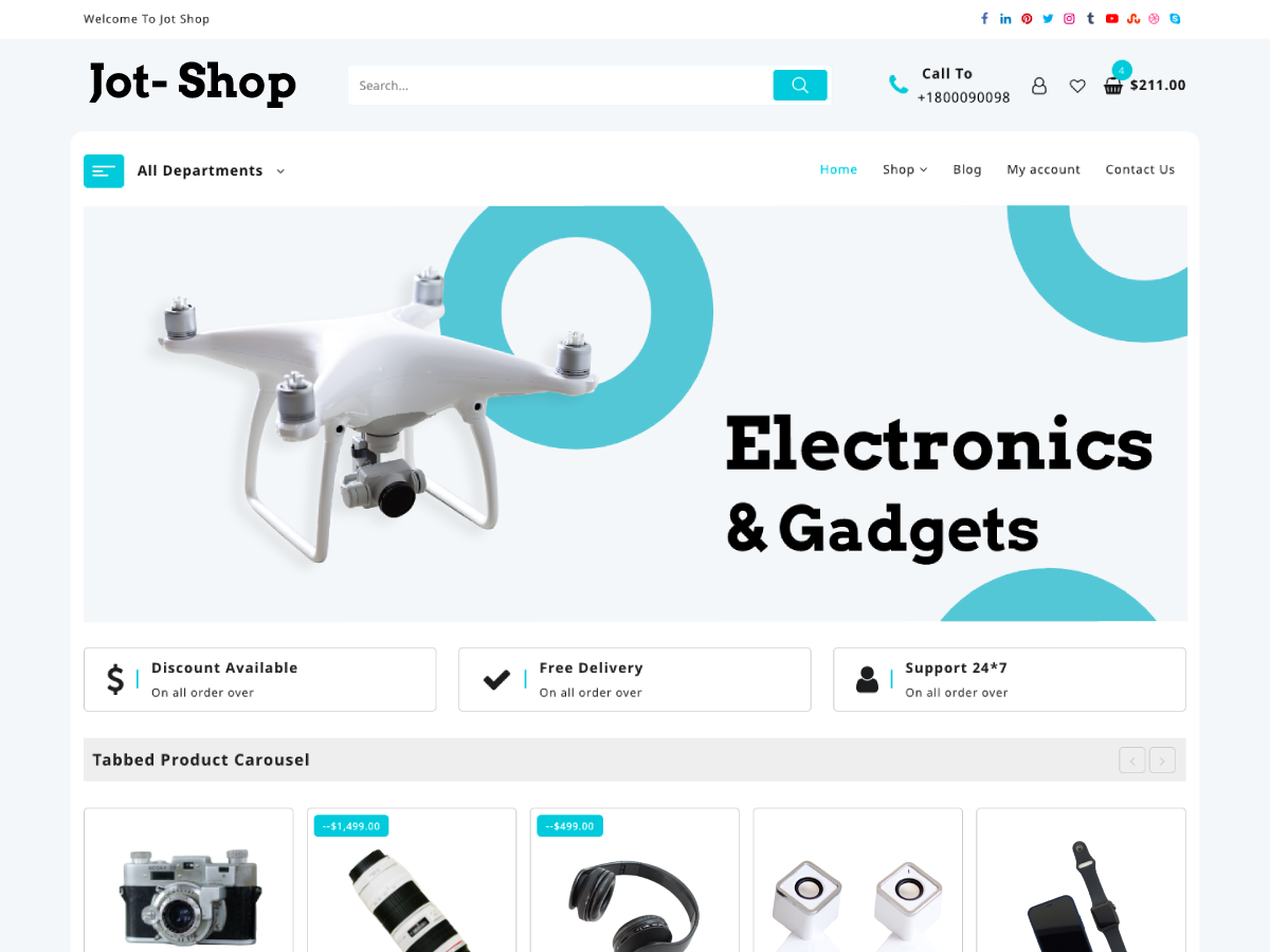 Jot Shop theme screenshot