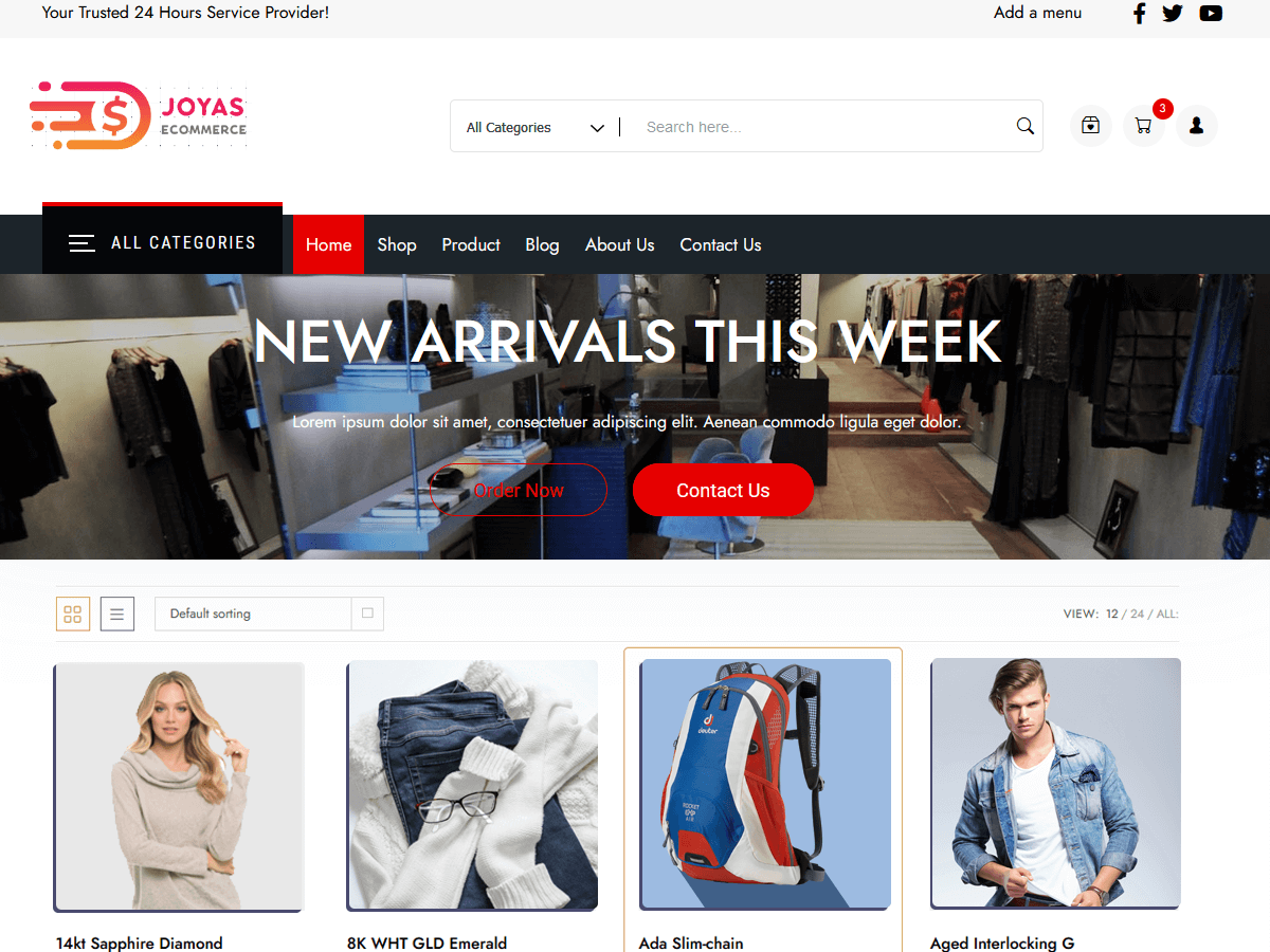 Joyas Clothes theme screenshot