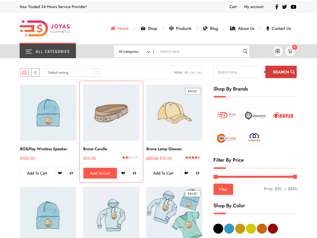 Joyas Storefront theme screenshot