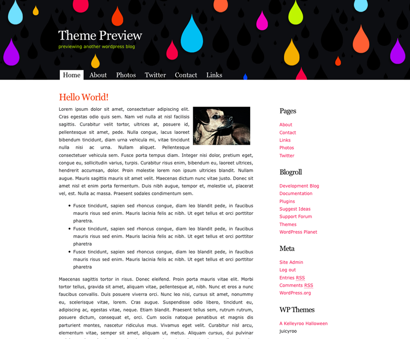 JuicyRoo theme screenshot