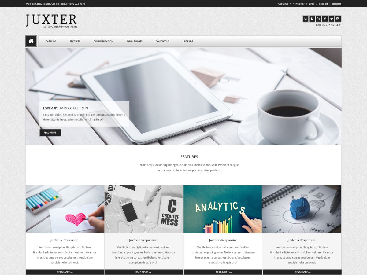 Juxter theme screenshot