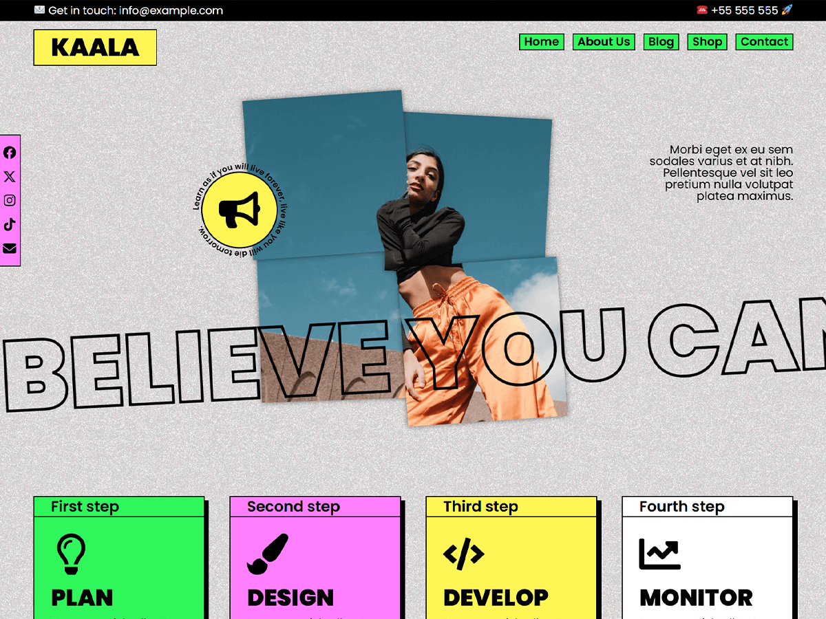 Kaala theme screenshot