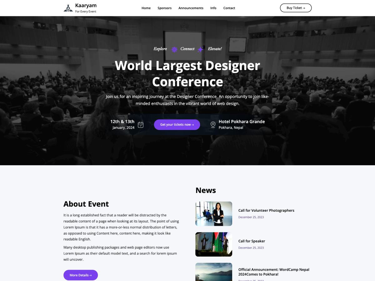 Kaaryam theme screenshot