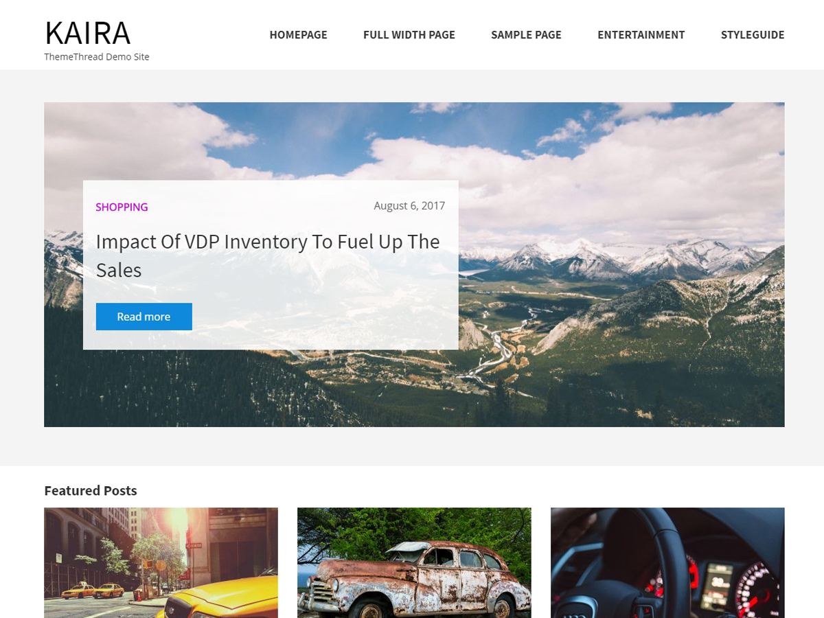 Kaira theme screenshot