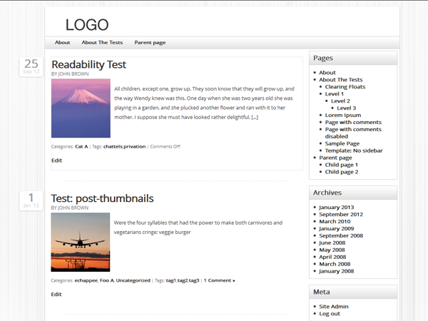 Kangaroo theme screenshot