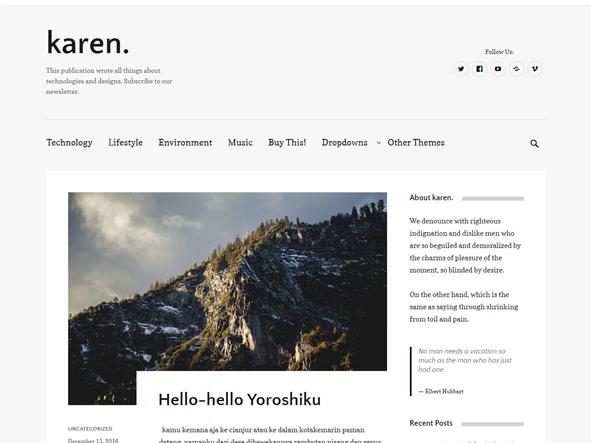 Karen theme screenshot