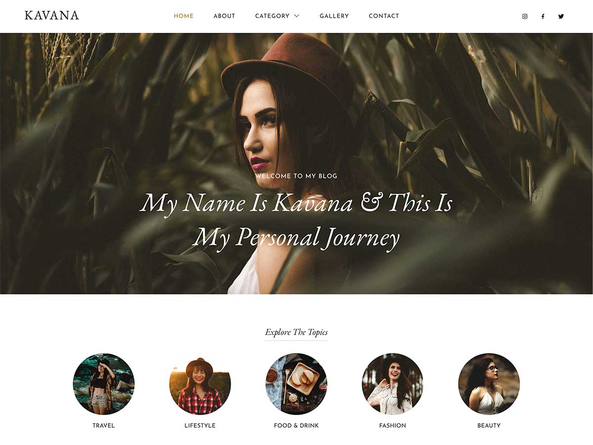 Kavana theme screenshot