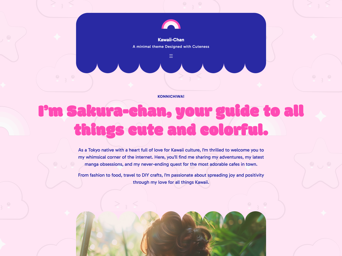 Kawaii-Chan theme screenshot