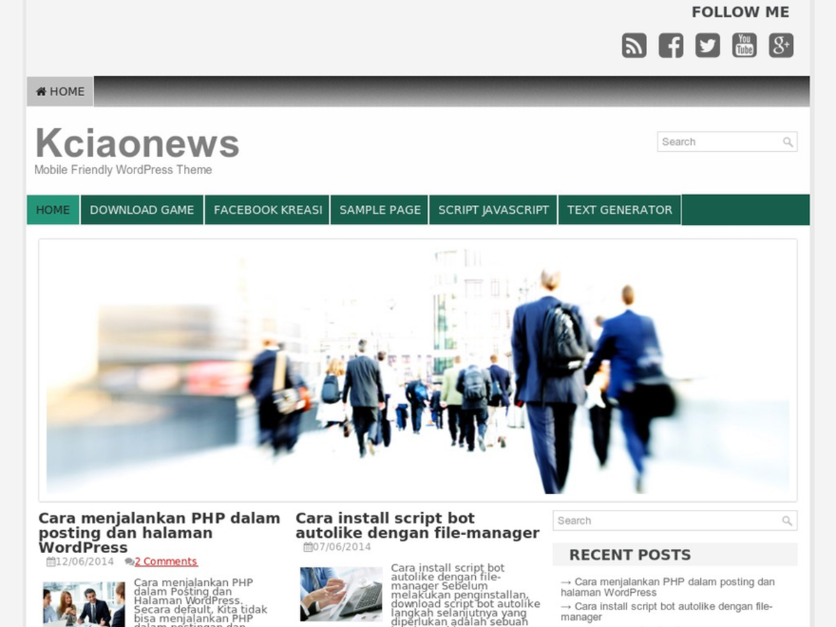 Kciaotime theme screenshot