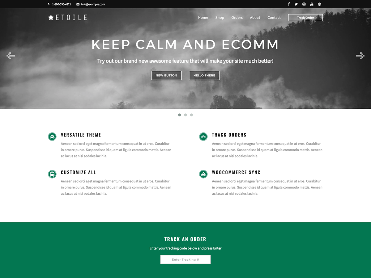 Keep Calm and E-Comm theme screenshot