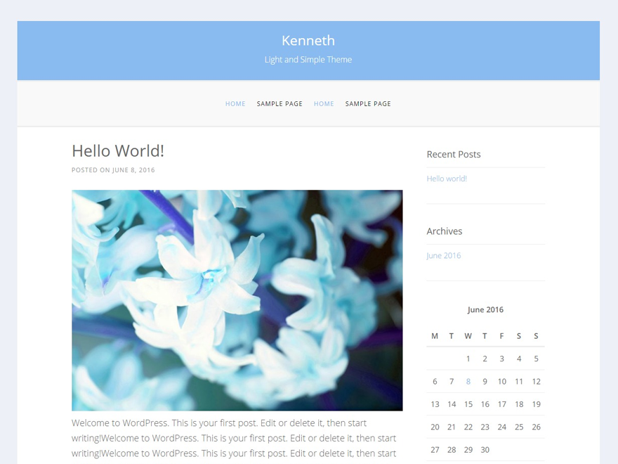Kenneth theme screenshot