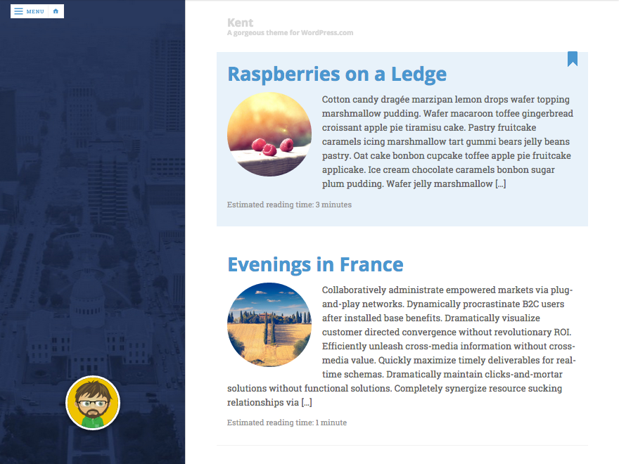 Kent theme screenshot