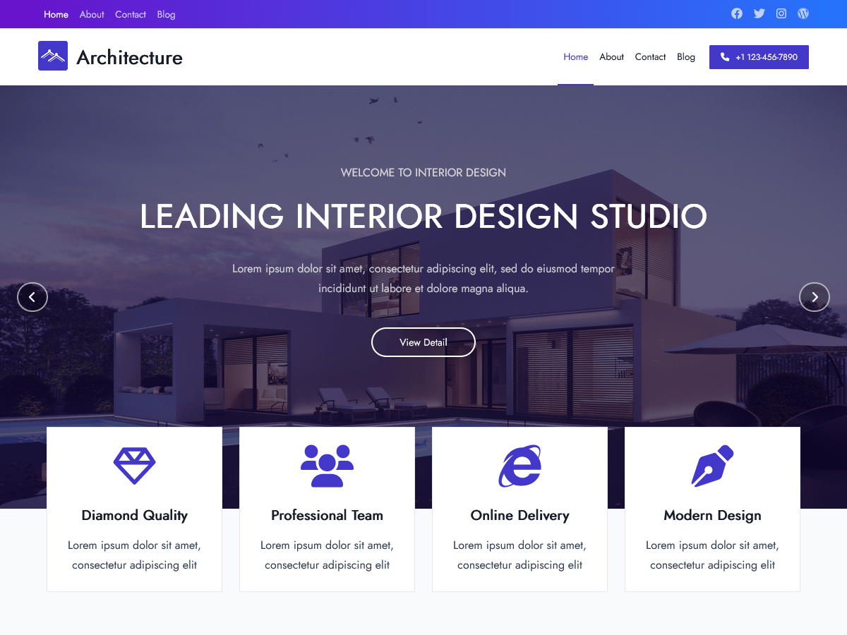 Kenta Architecture theme screenshot