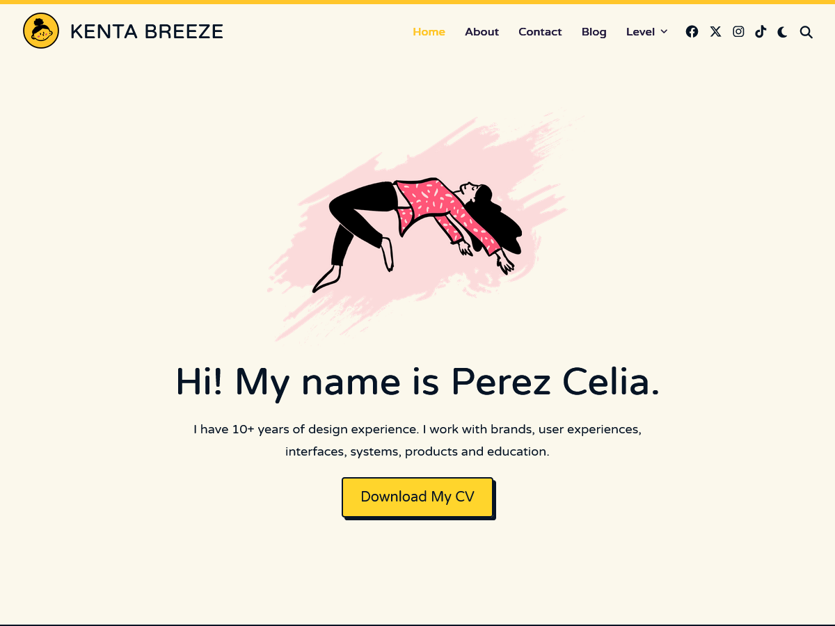 Kenta Breeze theme screenshot