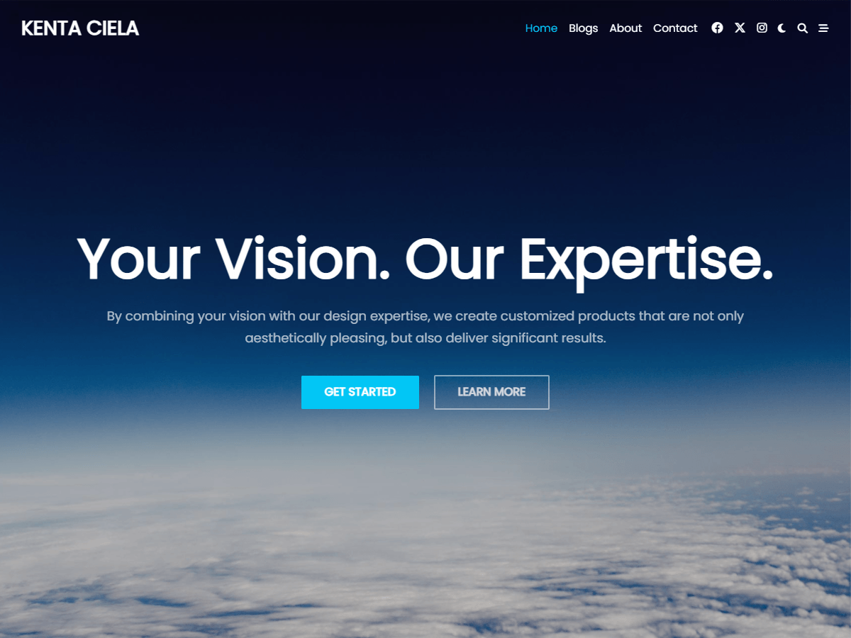 Kenta Ciela theme screenshot