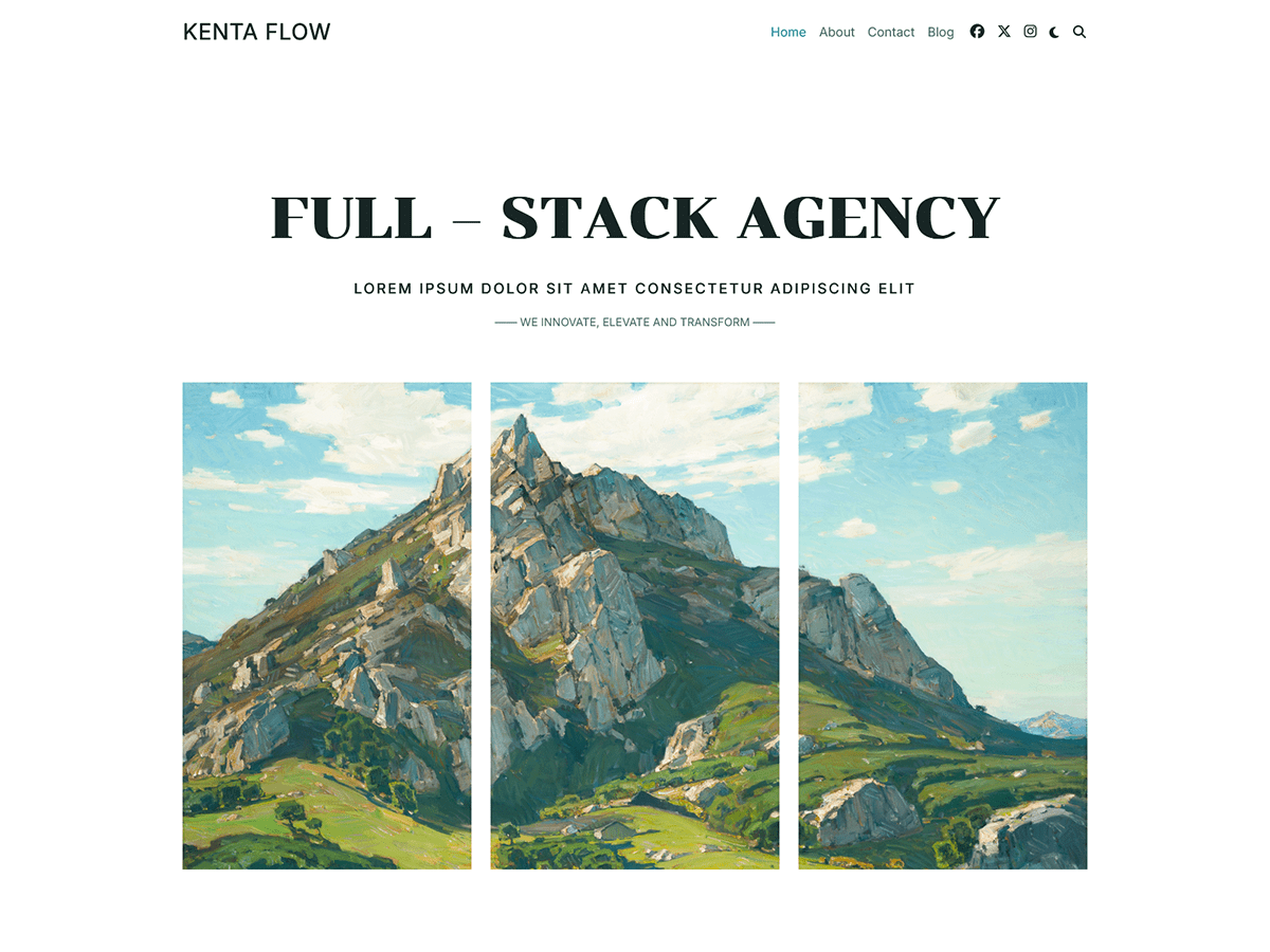 Kenta Flow theme screenshot