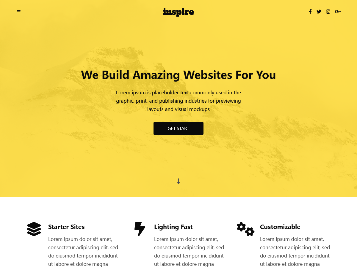 Kenta Inspire theme screenshot